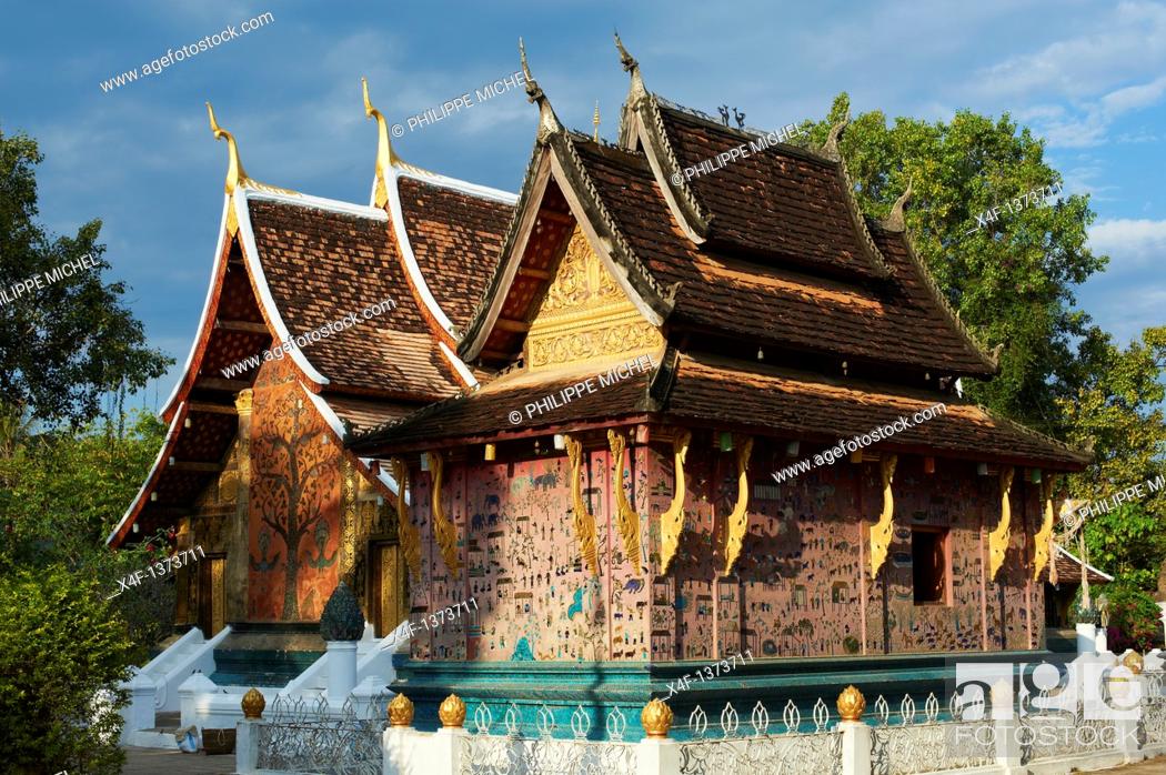 Imagen: Laos, Luang Prabang province, city of Luang Prabang, World heritage of UNESCO since 1995, Wat Xieng Thong temple.