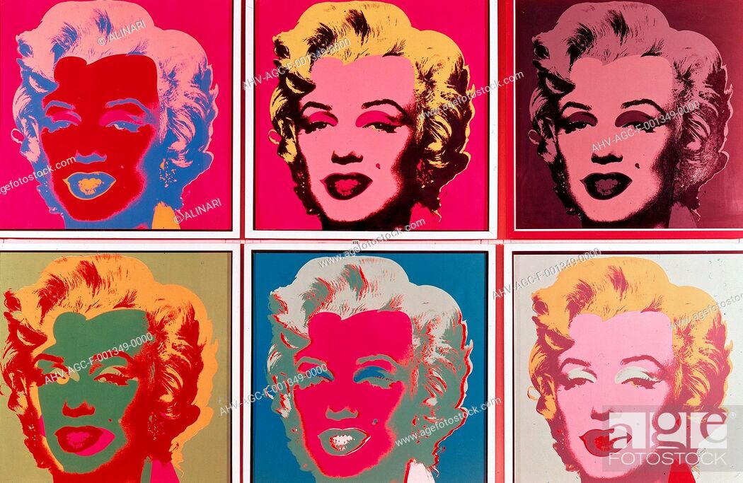 Marilyn (Group, Right), Silkscreen By Andy Warhol, Marilyn Monroe (1967 Ca, Stock Photo, Picture And Rights Managed Image. Pic. Ahv-Agc-F-001349-0000 | Agefotostock