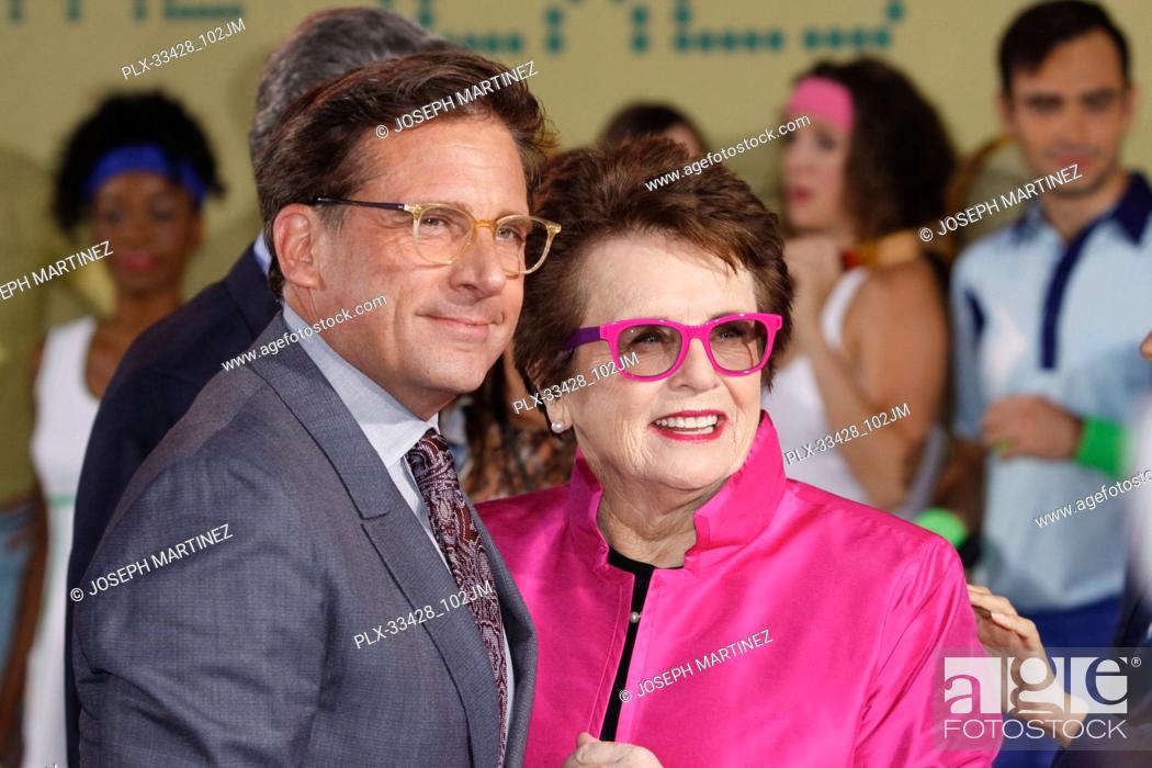 Imagen: Steve Carell, Billie Jean King at the Premiere of Fox Searchlight Pictures' ""Battle of the Sexes"" held at the Regency Village Theater in Westwood, CA.