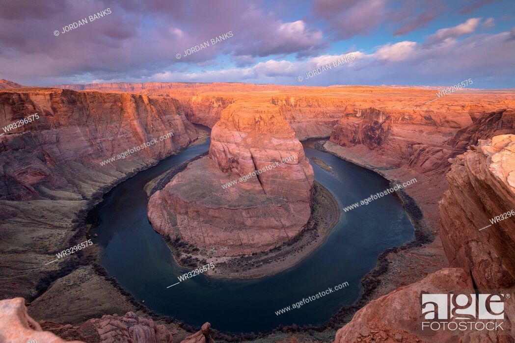 Stock Photo: Horseshoe Bend on the Colorado River, Page, Arizona, United States of America, North America.