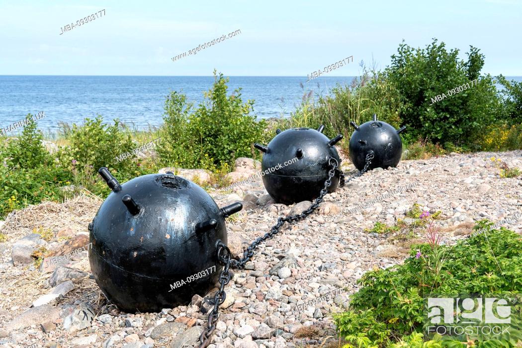 Stock Photo: Estonia, North Coast, Baltic Sea, Lahemaa National Park, Juminda, Memorial to the Victims of the Second World War, Sea Mines.