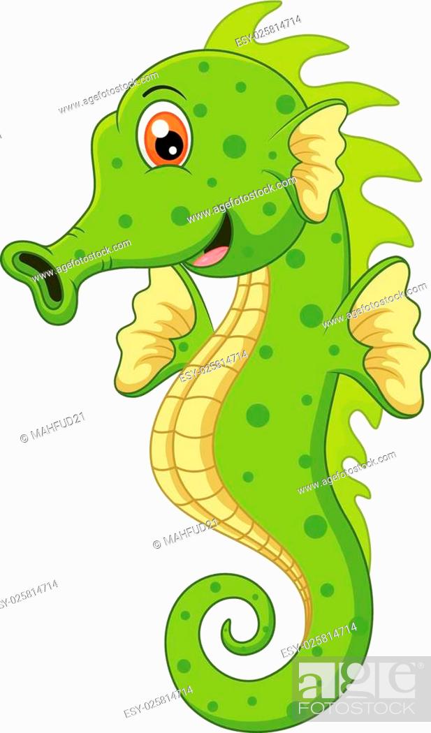 vector illustration of Sea horse cartoon, Stock Vector, Vector And Low  Budget Royalty Free Image. Pic. ESY-025814714 | agefotostock
