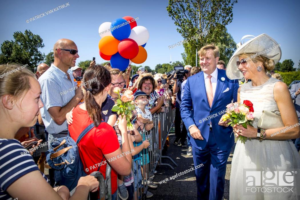 Stock Photo: King Willem-Alexander and Queen Maxima of The Netherlands visit the region West Friesland, 28 June 2018. Photo: Patrick van Katwijk / NETHERLANDS OUT |.