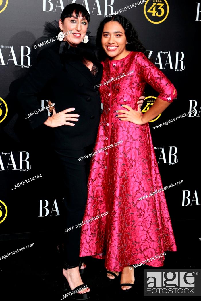 Stock Photo: Rossy de Palma and her daughter Luna García attend the Harper's Bazaar awards in Palacio de Santoña, Madrid (Spain).November 5, 2019..