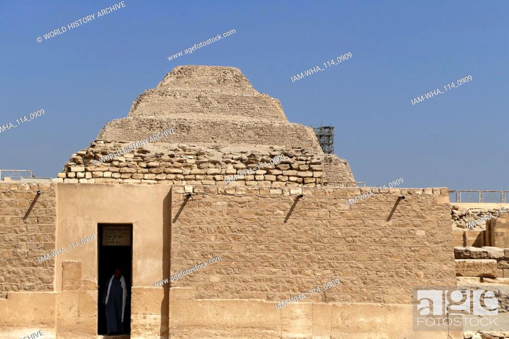 Stock Photo: Tomb of Princess Idut, King Unas' daughter. Vth Dynasty. The reliefs are of good quality and in good condition. The Pyramid Complex of Unas is located in the.