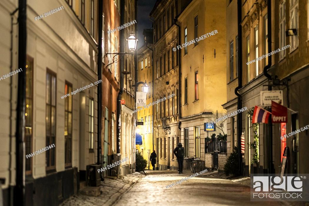 Stock Photo: Impression in the evening of Stockholm, 01.12.2021. Copyright: Florian Gaertner / photothek.de. - Stockholm/Schweden.