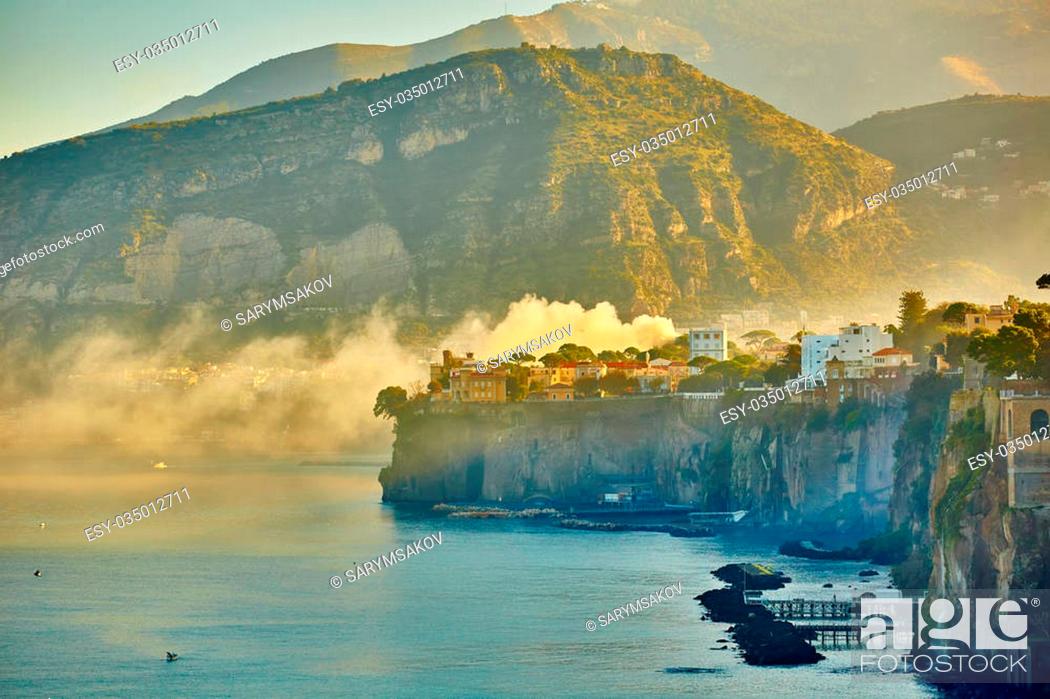 Stock Photo: Sorrento, Italy - November 8, 2013: Sorrento is one of the towns of the Amalfi Coast, expensive and most beautiful European resort.