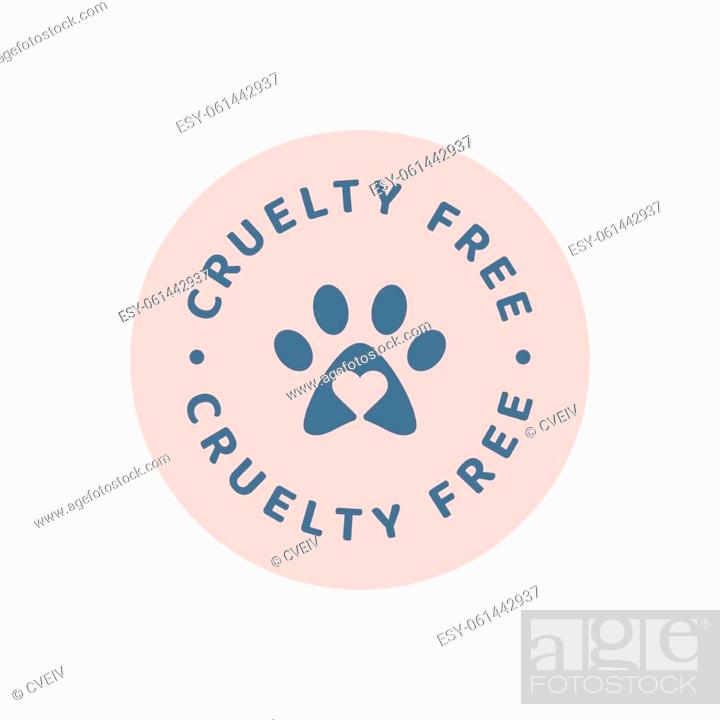 Not tested on animals circle colorful vector label. Colorful badge with  heart and paw print, Stock Vector, Vector And Low Budget Royalty Free  Image. Pic. ESY-061442937 | agefotostock