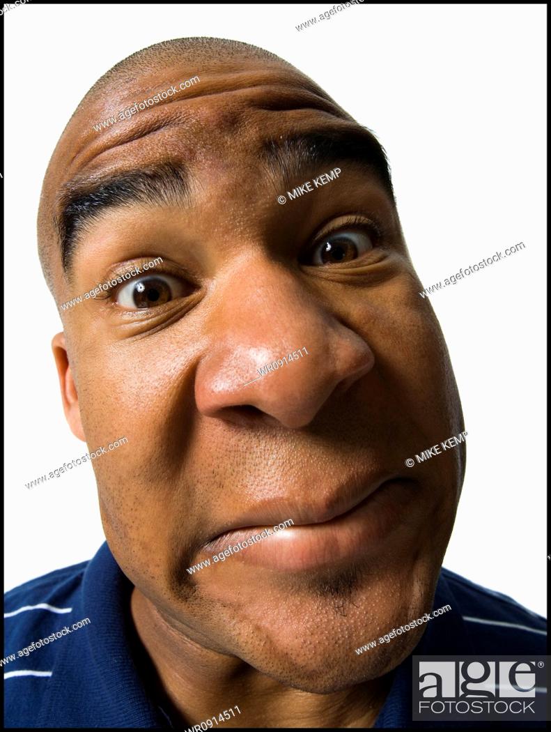 Man making a funny face, Stock Photo, Picture And Royalty Free Image. Pic.  WR0914511 | agefotostock