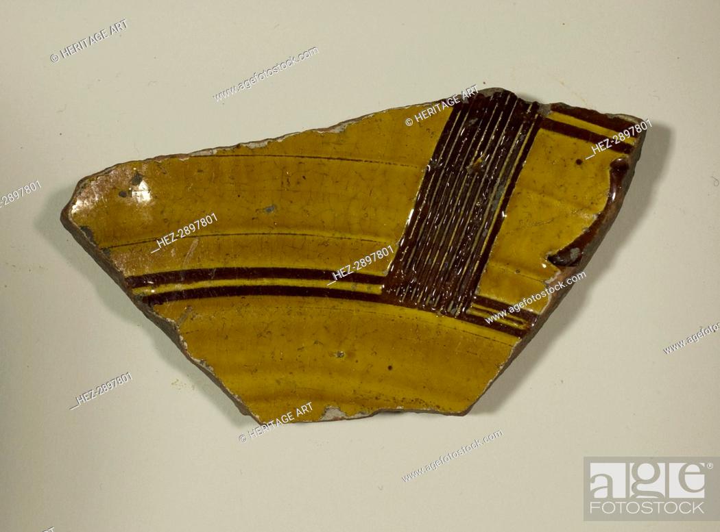 Imagen: Fragment of a Bowl, 13th-14th century. Creator: Unknown.