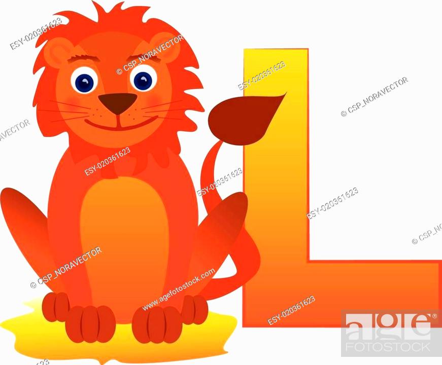 Animal Alphabet - Letter L is for l, Stock Vector, Vector And Low Budget  Royalty Free Image. Pic. ESY-020361623 | agefotostock