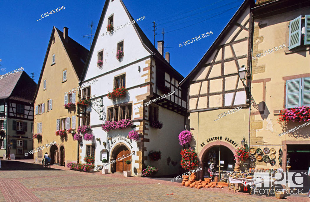 Stock Photo: Eguisheim. Haut Rhin. Alsace. France.