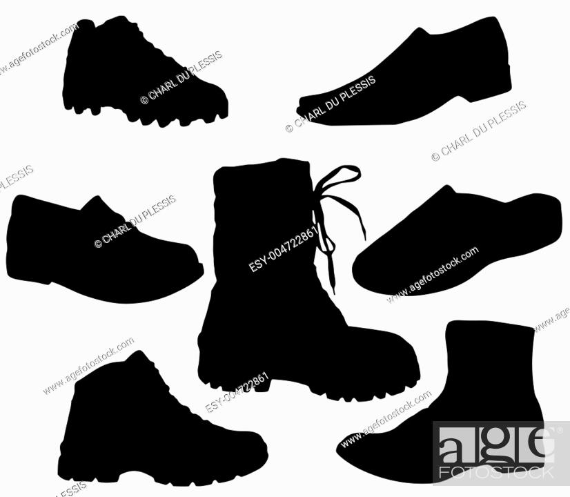 Stock Photo: Mens Footwear.
