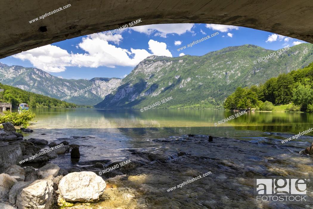 Stock Photo: Lake Bohinj in Triglav national park, Slovenia.