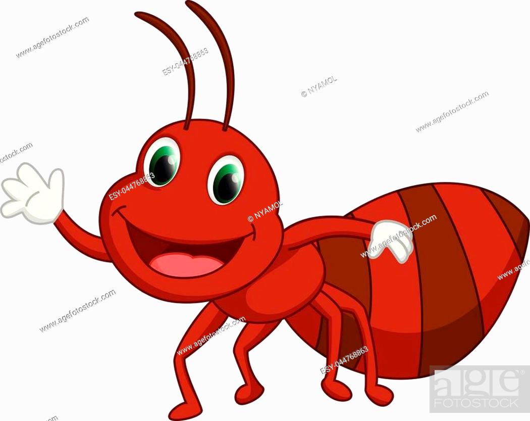 vector illustration of happy ant cartoon, Stock Vector, Vector And Low  Budget Royalty Free Image. Pic. ESY-044768863 | agefotostock