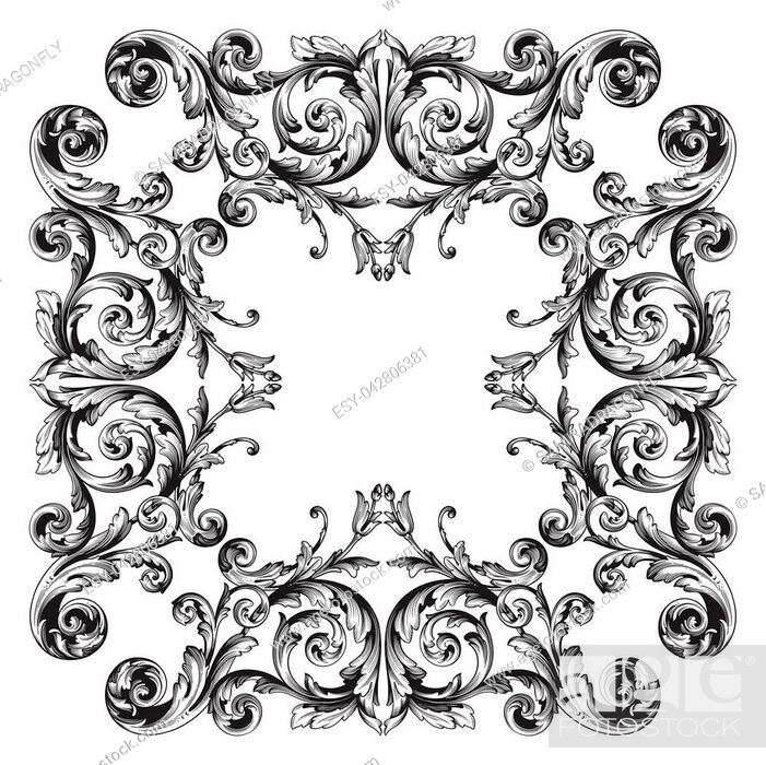 Vector flourish set, scroll collection, curl decoration elements, vintage  top and bottom decor, isolated Stock Vector Image & Art - Alamy