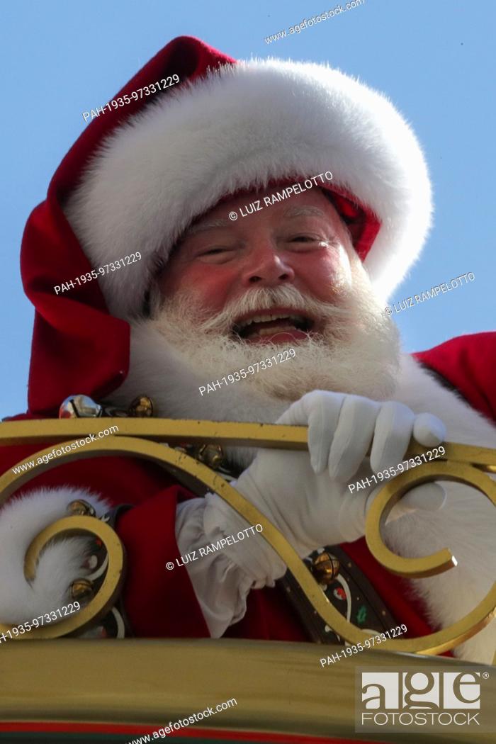 Stock Photo: Central Park West, New York, USA, November 23 2017 - Santa Claus attends the 91st Annual Macy's Thanksgiving Day Parade today in New York City.