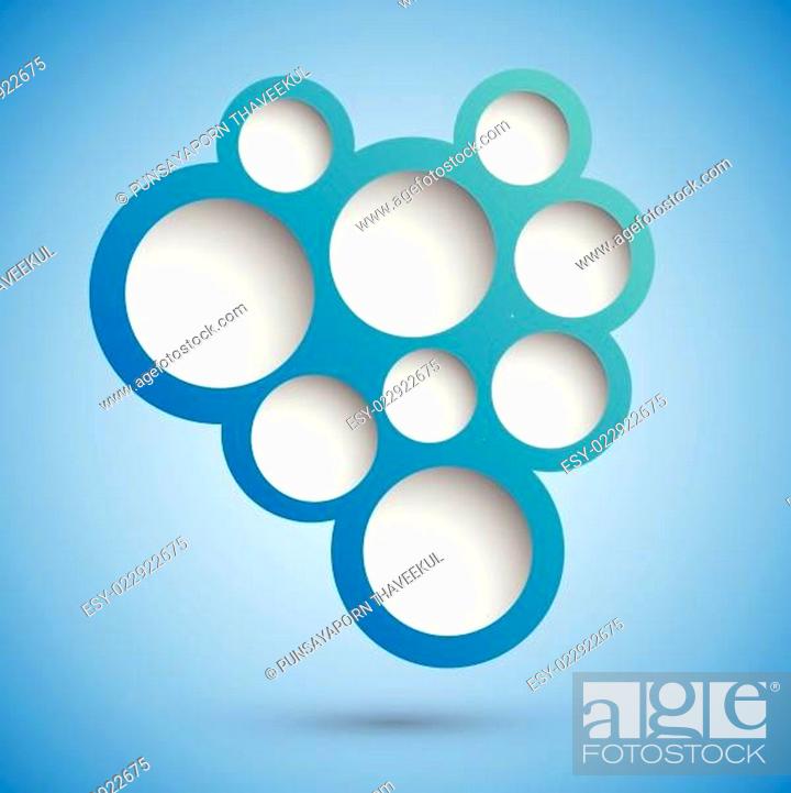 Stock Vector: Abstract speech bubble background.