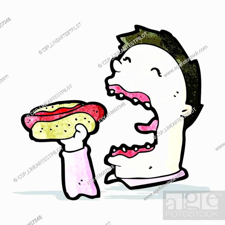 cartoon man eating junk food, Stock Vector, Vector And Low Budget Royalty  Free Image. Pic. ESY-018607348 | agefotostock