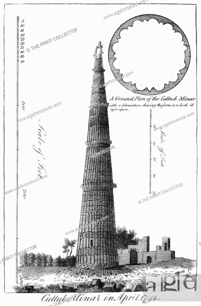 Single continuous line drawing qutub minar mosque Vector Image-saigonsouth.com.vn