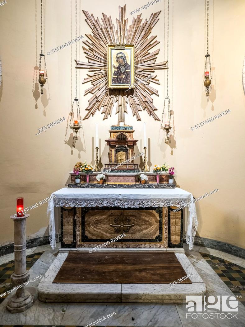 Stock Photo: The Chapel of the Most Holy Sacrament and Madonna of Saint Alexis in the Basilica of Saints Bonifacio and Alexis on the Aventine hill - Rome, Italy.