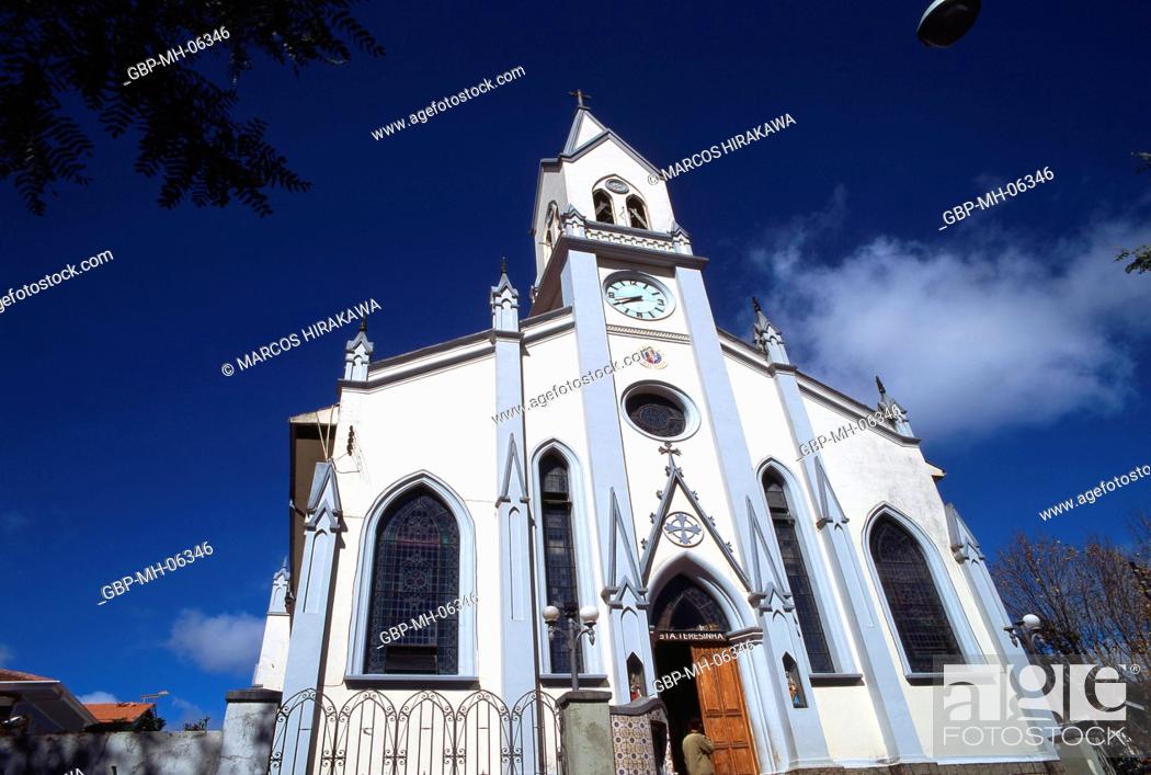 Stock Photo: Santa Teresinha Church, Campos do Jordao, Sao Paulo; Brazil.