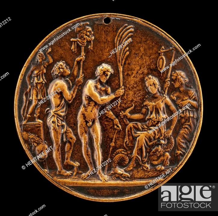 Stock Photo: Allegorical Scene - Sacrifice to Diana, second half 15th century. Creator: Master IO.FF.