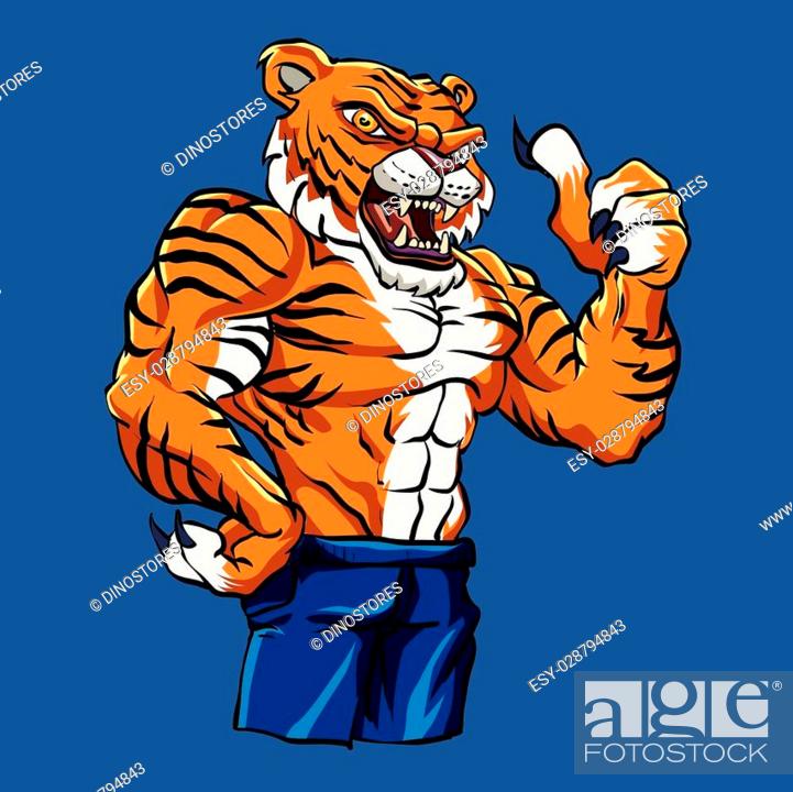 Cartoon tiger champion Stock Photos and Images | agefotostock