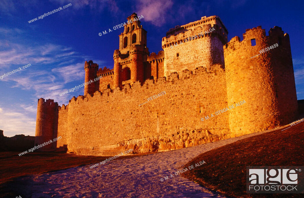 Stock Photo: XVth century castle. Turégano. Segovia province. Spain.