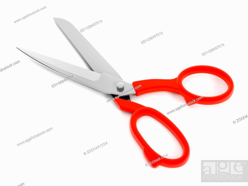 Stock Photo: Scissors isolated on white background.