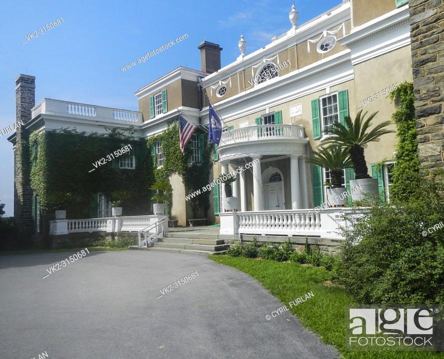 Stock Photo: Springwood FDR's home in Hyde Park New York.