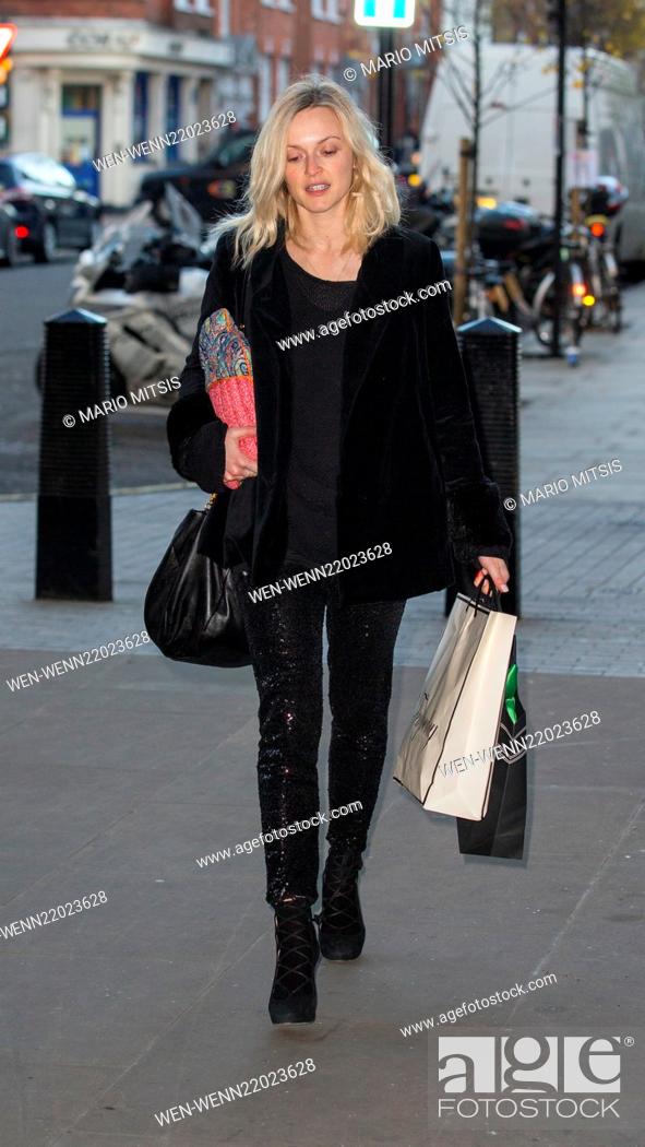 Stock Photo: Fearne Cotton arriving at the BBC Radio 1 studios carrying a hot water bottle Featuring: Fearne Cotton Where: London, United Kingdom When: 16 Dec 2014 Credit:.
