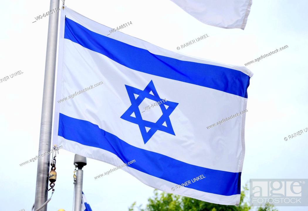 Imagen: The flag of Israel , 26.07.2019 - Rockford, Illinois, USA, 26/07/2019.