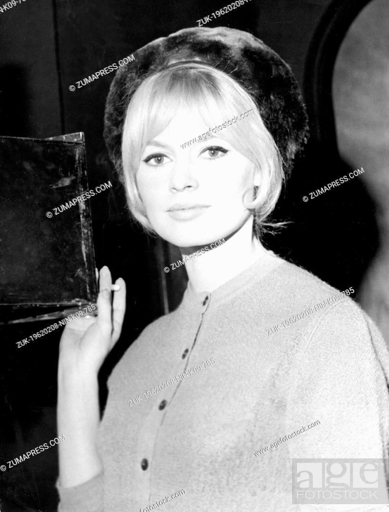 Stock Photo: Feb. 8, 1962 - Paris, France - A shot out of the movie 'Love on a Pillow' done in Billancourt movie studios in Paris. The archetypal sex kitten.
