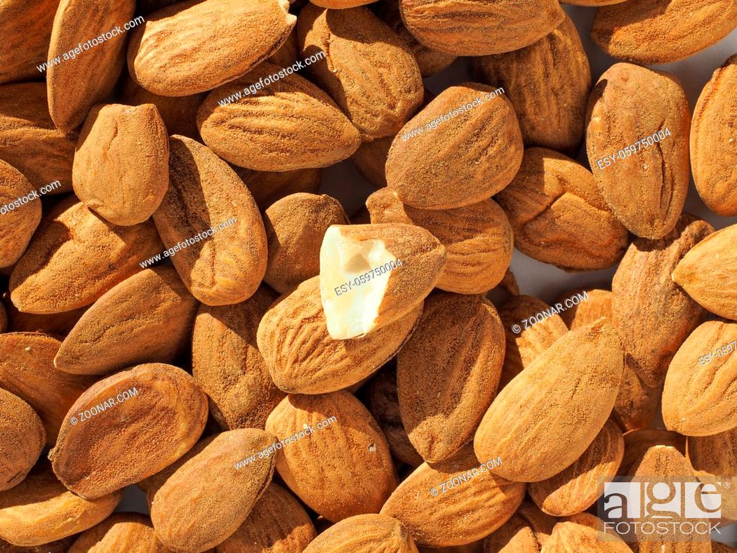 Stock Photo: Almonds dried fruit food useful as a background.