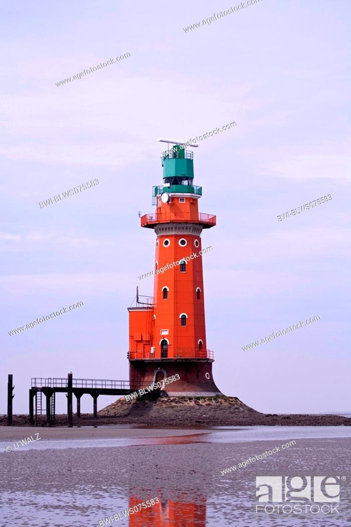 Stock Photo: lighthouse Hohe Weg.