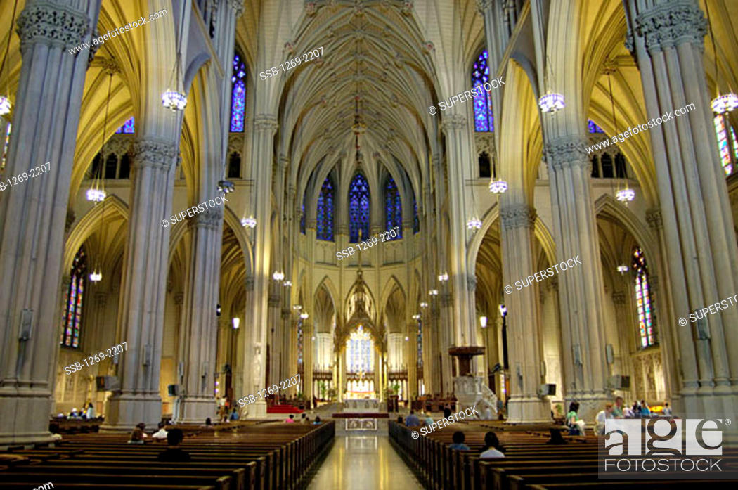 St. Patrick's Cathedral New York City USA, Foto de Stock, Imagen Derechos  Protegidos Pic. SSB-1269-2207 | agefotostock