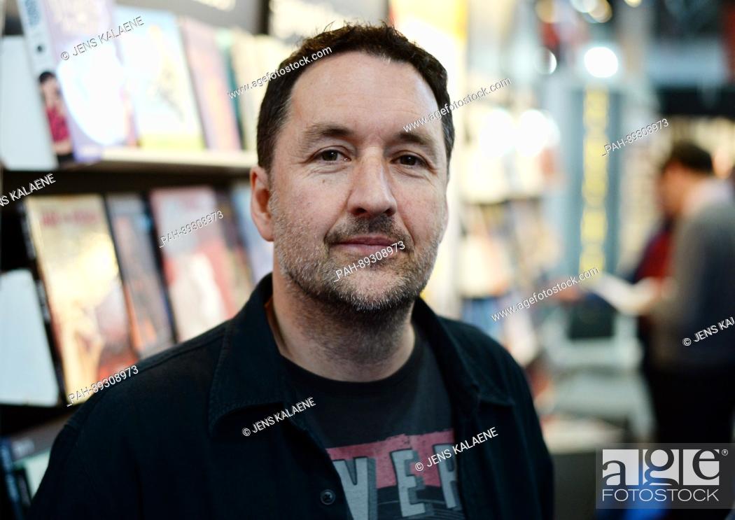 Stock Photo: The Canadian comic artist Guy Delisle is photographed during the Leipzig Book Fair in Leipzig, Germany, 24 March 2017. Photo: Jens Kalaene/dpa-Zentralbild/ZB |.