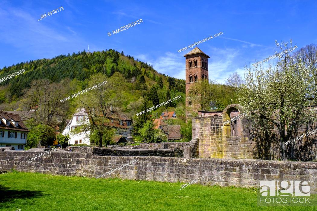 Stock Photo: Hirsau Monastery, former monastery complex of St. Peter and Paul, Romanesque, near Calw, Black Forest, Baden-Württemberg, Germany, Europe.