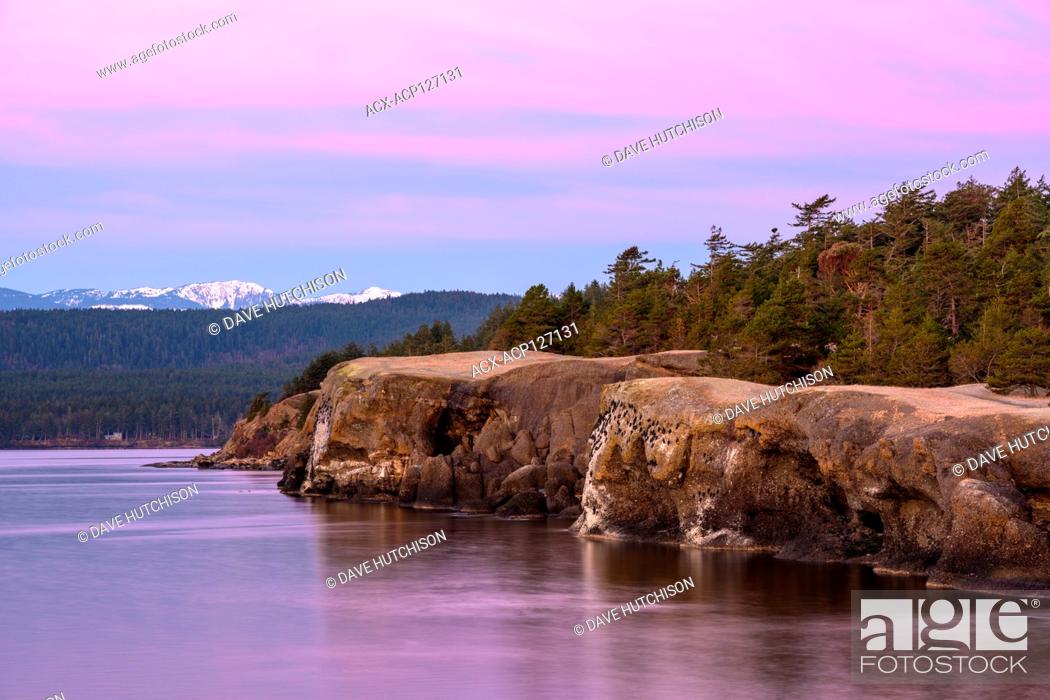Photo de stock: Helliwell Provincial Park, Hornby Island, Vancouver Island, BC, Canada.