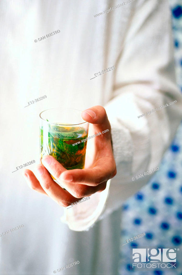 Stock Photo: Tea. Riad Maison Bleue. Fes. Morocco.