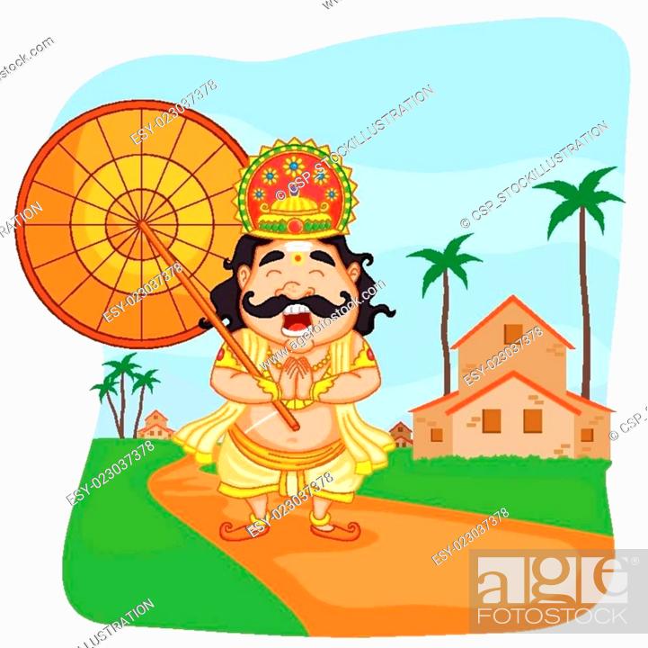 King Mahabali for Onam festival, Stock Photo, Picture And Low Budget  Royalty Free Image. Pic. ESY-023037378 | agefotostock