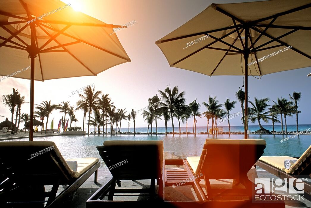 Stock Photo: hotel royal hideaway.Playa del Carmen beach.