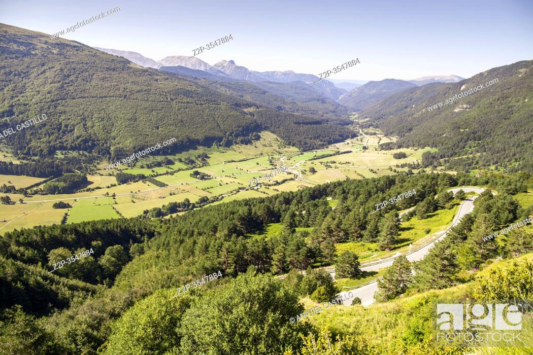 Stock Photo: Valle de Roncal landscape in Navarre Spain.