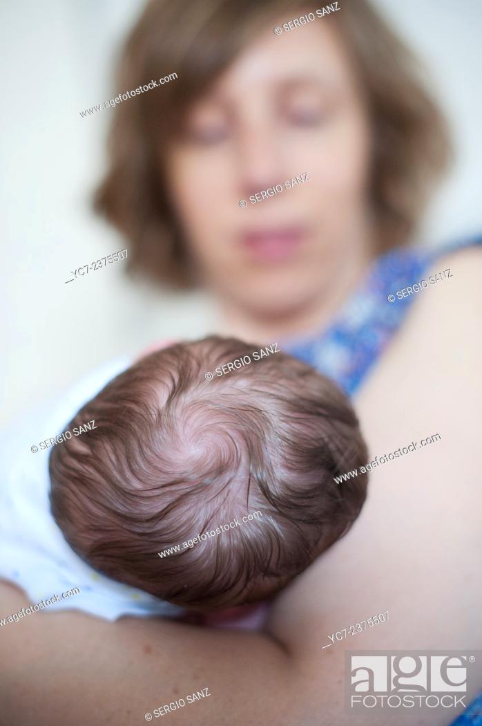 Stock Photo: baby' s hair.
