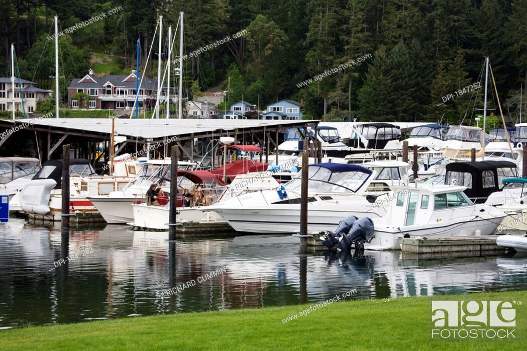Stock Photo: Tacoma, Washington State, USA, Gig Harbor Marina.