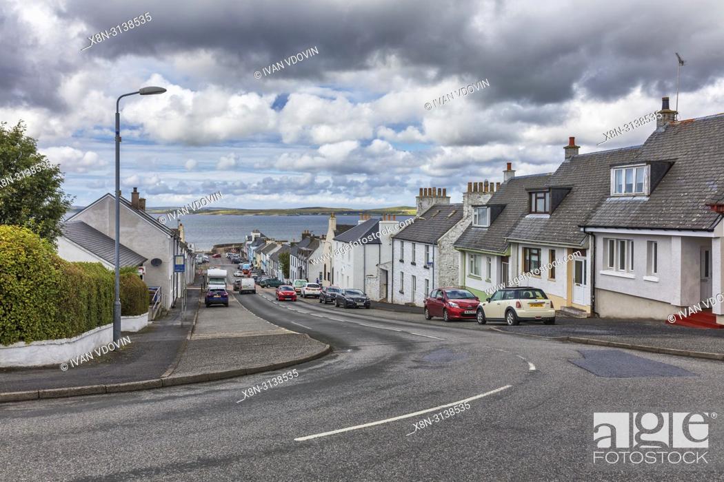 Stock Photo: Bowmore, Islay, Inner Hebrides, Argyll, Scotland, UK.