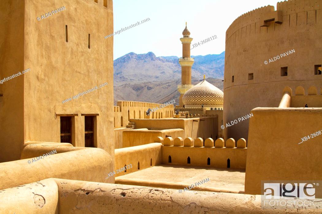 Stock Photo: Oman, Nizwa, castle.