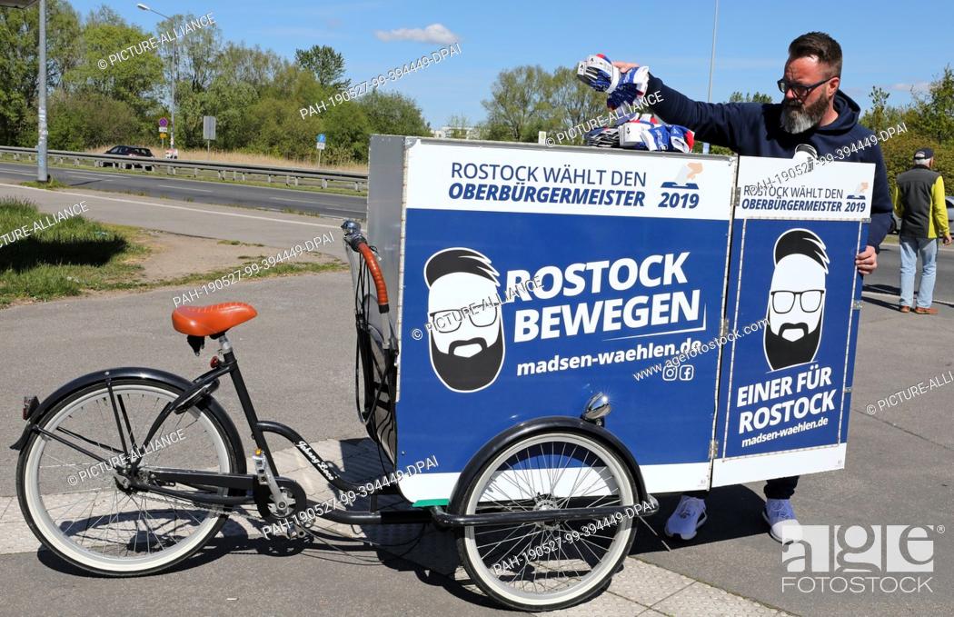 Stock Photo: 14 May 2019, Mecklenburg-Western Pomerania, Rostock: The Dane Claus Ruhe Madsen (non-party), until recently president of the Chamber of Industry and Commerce of.
