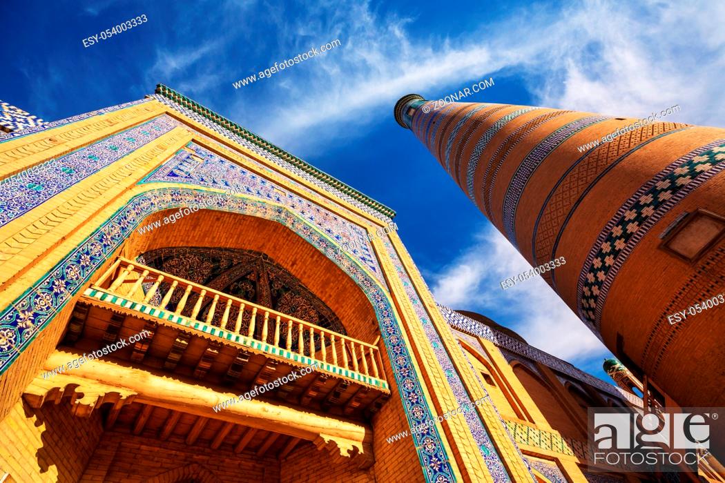 Stock Photo: Ancient city of Khiva, Uzbekistan. UNESCO World Heritage.